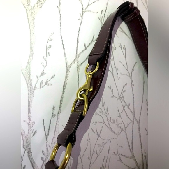 🎉HP🎉Coach Rare Signature 2-In-1 Crossbody 3-Tone Ox Blood Patton Leather Purse - Picture 8 of 17